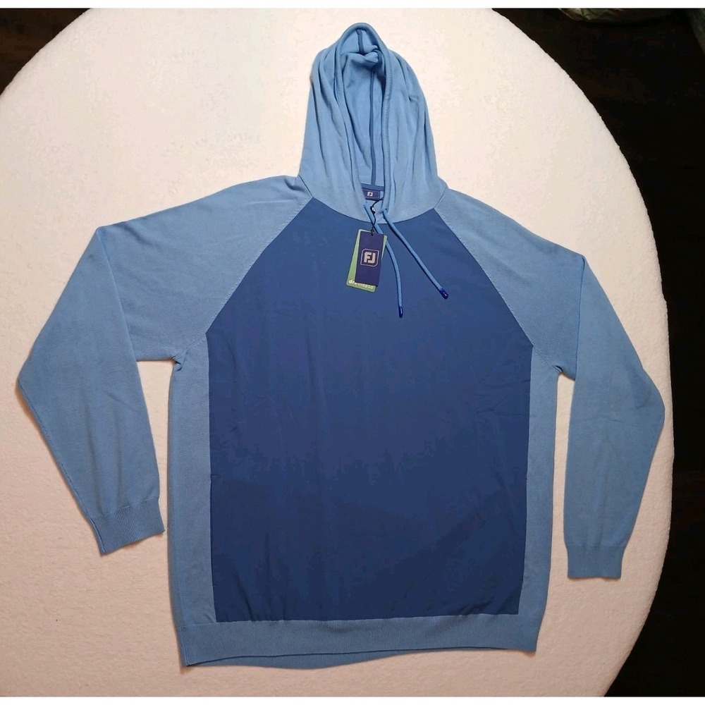 FootJoy Men's Hybrid Hoodie XXL Riviera Blue ThermoSeries Golf Pullover NWT